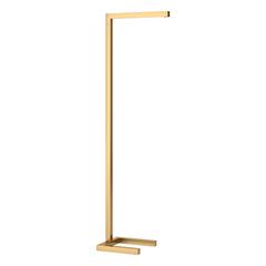 Malin 52" Tall Integrated LED Floor Lamp with Metal Shade in Brass