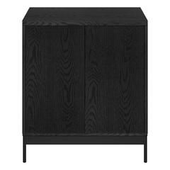 Whitman 28" Wide Rectangular Accent Cabinet in Black Grain