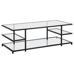 Greenwich 54'' Wide Rectangular Coffee Table in Blackened Bronze
