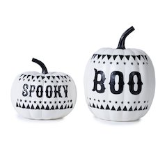 Spooky and Boo Pumpkin (Set of 2)