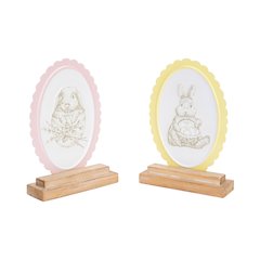 Bunny Embossed Tabletop Décor – Set of 2