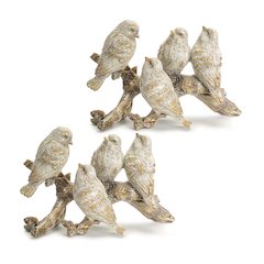 Birds on Branch (Set of 2) 11"Lx6.5"H Polyresin