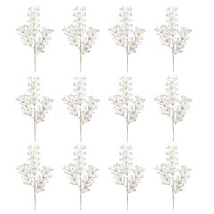 Pine and Sequin Spray (Set of 12) 33.25"H PVC