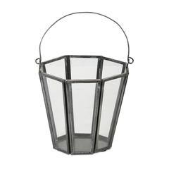 Candle Holder (Set of 4) 4.75" x 4.75"H Glass/Iron