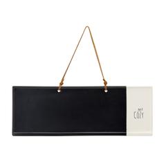 Get Cozy Memo/Chalkboard     (Set of 4) 14.25" x 5"H Stoneware
