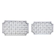 Wall Hanging (Set of 2) 27.25"L x 16"H, 33.25"L x 18.75"H Wood