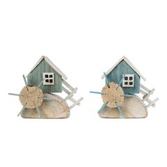 Water Wheel (Set of 2) 8.5"L x 7"H , 82253DS