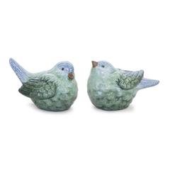 Bird (Set of 2) 4"H, 4.75"H Terra Cotta