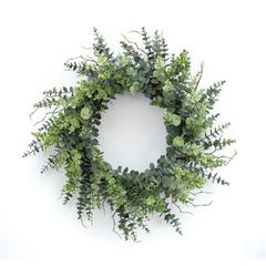 Eucalyptus Wreath 29"D Plastic