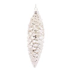 Pine Cone Ornament (Set of 12) 6.25"H, 7.25"H Glass