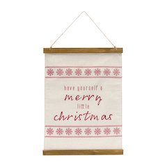 Merry Christmas Banner 14.75"L x 20"H Polyester