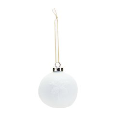 Pine Cone Ball Ornament (Set of 6) 3"D Porcelain