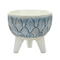 Pot w/Legs (Set of 2) 5.25"D x 5.25"H, 5.5"D x 5"H Resin