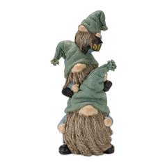 Triple Gnome Stack (Set of 2) 5.25"L x 11"H Resin