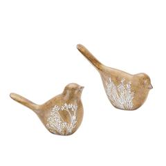 Bird (Set of 4) 3.5"H, 4"H Resin