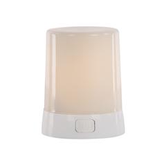 FIA Flame 2"D x 2.75"H Plastic White