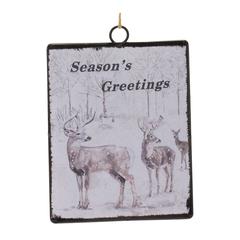 Ornament (Set of 12) 6.25"H Metal
