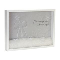 Christmas Frame w/Snow 15.75"L x 11.75"H MDF/Acrylic