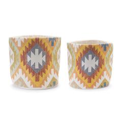 Basket (Set of 2) 14"D x 13"H, 16"D x 15.5"H Cotton