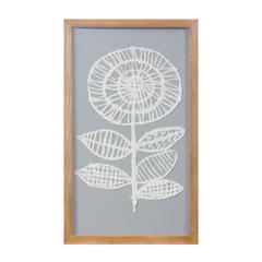 Floral Wall Art (Set of 2) 12"L x 20"H Wood/Paper