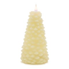 Tree Candle 8"H Wax 2 AA Batteries, Not Included