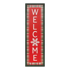 Welcome Sign 9.5"L x 31.5"H MDF