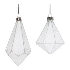 Ornament (Set of 6) 4.25"H, 5.75"H Glass