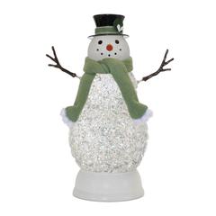 LED Snowman 11"H Plastic 3 AA Batteries Not Included