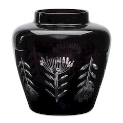 Vase 6.5"D x 6.5"H Glass