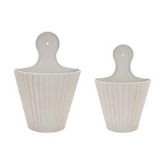 Wall Pocket (Set of 2) 9.5"L x 14.5"H, 11"L x 16.5"H Metal