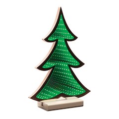 Green Pine Tree Ekkolight 11.75"H
