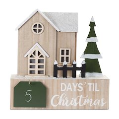 LED House Christmas Countdown 12"L