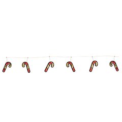 Candy Cane Ekkolight Garland 68"L