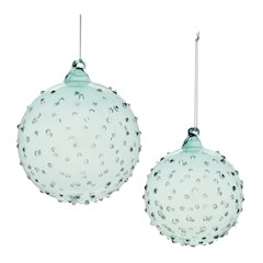 Hobnail Glass Ball Ornament (Set of 12)