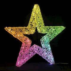 Multicolor LED Star 22.5"H