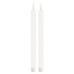 FIA Wick White Taper Candle (Set of 2)