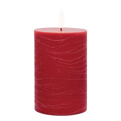 FIA Wick Red Pillar Candle (Set of 2)