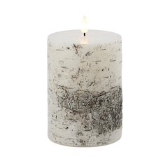 FIA Wick Birch Design Pillar Candle (Set of 2)