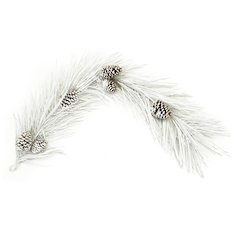 Flocked Long Needle Pine Garland 48"L