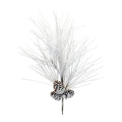 Flocked Long Neddle Pine Spray (Set of 2)