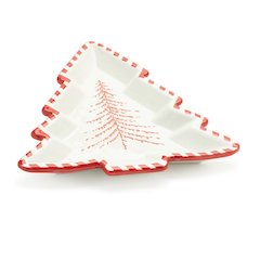 Ceramic Pine Tree Platter (Set of 2)