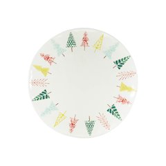 Ceramic Pine Tree Print Platter (Set of 3)
