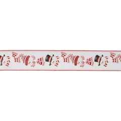 Glittered Snowman Wired Ribbon (Set of 2)