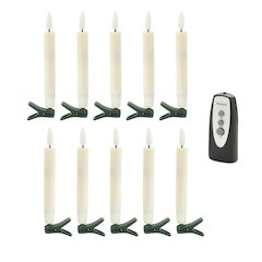 LED Clip-On Taper Candle (Set of 10)
