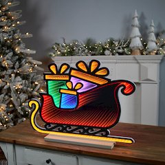 Santa's Sleigh Ekkolight 24.5"L