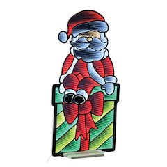 Santa on Package Ekkolight 47"H