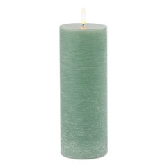 FIA Wick Green Pillar Candle (Set of 2)