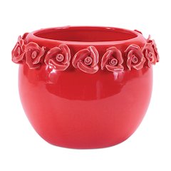 Storeware Bud Vase with Floral Accent (Set of 2)