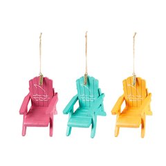 Margaritaville Adirondack Chair Ornament (Set of 3)