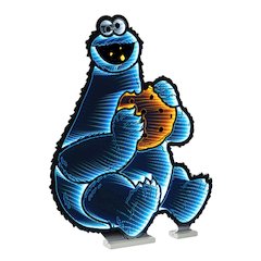 Sesame Street Cookie Monster Ekkolight 35”H Acrylic UL Plug